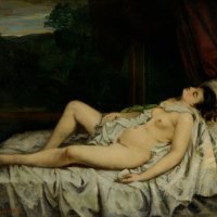 Sleeping NudeGustave Courbet Search Collection