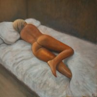 Sleeping Nude 2 by David Moore