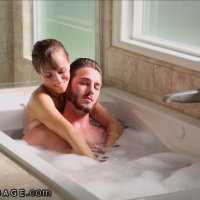 NuruMassage Stepmom Draws Bath for Son
