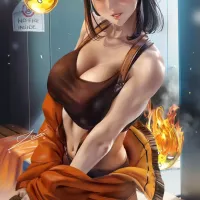 Video Fire Force Maki Oze Big Boobs Waifu Girl Anime Sexy Naked Lady HD Print Canvas Poster Living Room Bedroom Handing Picture
