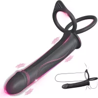 Strap On Anal Dildo Vibrating Anal Butt Plug Double Dildo for Couple