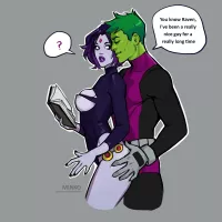 Raven and Beast Boy Teen Titans Olena Minko Porn Comic