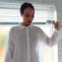 4k Transparent Dry to Wet White Dress Try on Haul: British Amateur Porn