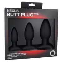 Nexus Butt Plug Trio 3 Silicone Plugs Unisex Set