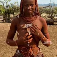 African Tribe Young Himba Girl