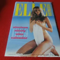 Vintage Semi-Nude Pinup Wall Calendar 1999 Elle Macpherson 16 x 12 SEA