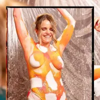 Jeremy Clarksons daughter strips for naked catwalk as she declares she feels free