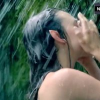 Poppy Drayton Nude in Waterfall