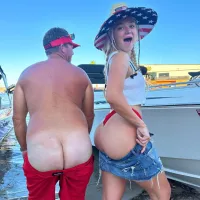 Paige Spiranac rival Katie Sigmond pulls down shorts to show bum with pal and stuns in bikini as fans gasp oh my gawd