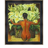 Diego Rivera Nude With Calla Lilies 26x30 Hand-painted Oil Replica Dining Room Wall Art Living Room Kitchen Wall Decor