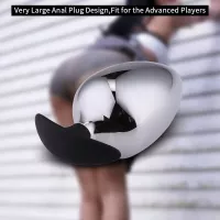 Extra Big Diameter Dilatador Anal Expander Metal Buttplug Adult Sex Toys Masturbator Large Anal Plug G Spot Butt Plugs For Women Y191028 Van 1563