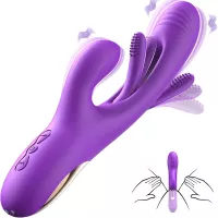 Triple of Pleasure Versatile Rabbit Vibrator Dildo