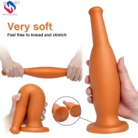 Giant Wine Bottle Anal Dildo For Women TPE Butt Plug With Suction Cup Large Adult Sex Toy From Heijue01 8.18