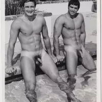 2 Nudes in the Pool Bruce of LA
