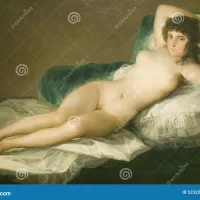 The Nude Maja Duchess of Alba by Francisco De Goya As Shown in the Museum De Prado Prado Museum Madrid Spain Editorial Stock Image