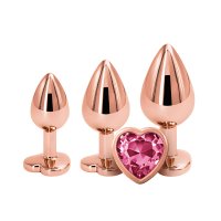 Gem Heart Anal Plug Set of 3