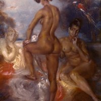 Auguste: Native Americans. Nmonsieur Auguste. Two Nude Indian Women. Oil On Canvas N.D. 19Th Century. Poster Print by 18 x 24 : Amazon.nl