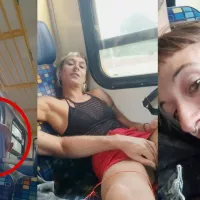 Blowjob im zug Porno Videos