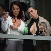 Cheltenham boob flasher Katie Salmon set for Love Island lesbian fling?