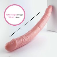 Double Dildo XXL: Giant Dildo Pink Dildo Double Dildo for Women Long Dildo Big Dildo Women Lesbian Sex Toys Realistic Dildo Large Double Dildo XXL Big Dildo Realistic Dildo FOPS D15-2 :