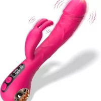 Multiple Frequency Vibration Heating Telescopic Huge Dildo Vagina Masturbation Women Adult Products Clit Licking Vibrator