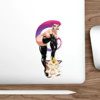 Jessie and Meowth Pokemon Sexy Waterproof Sticker