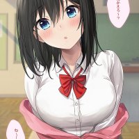 Anime anime girls big boobs dark hair blue eyes indoors women indoors HD phone wallpaper