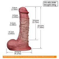 FAAK Big Testicle Realistic Dildo Butt Plug Penis Anal Sex Toys for Wo
