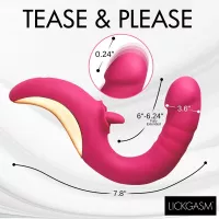 Tease and Please Thrusting and Licking Vibrator Licking Vibrator