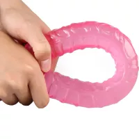 Double Dildo Big Long Flexible Soft Jelly Vagina And Anal Massage Women Gay Adult Vibrator Sex Toys For Woman Sex Machine Y18110305 Van 717