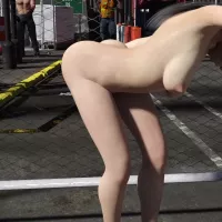 EXHIBITIONIST GIRLS TEASING BY FLASHING NUDE BODIES IN PUBLIC