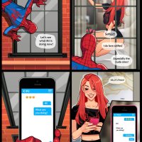 Mary Jane and unexpected visitor porn comic