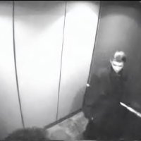 Secretary blowjob in elevator