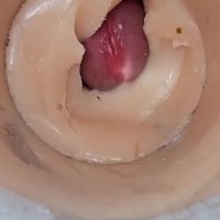 Camera deep inside tight pussy captures huge cum explosion