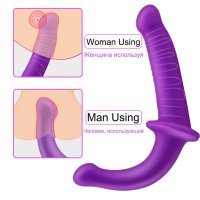 Double Head Dildo for Lesbian Couples Strapon Silicone Dildos Anal Vaginal Massage Double Ended Penetration Sex Toys For Woman