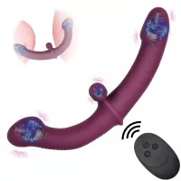 Lesbian Dual-Ended Dildo Vibrator G-spot Stimulator