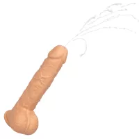 Squirting Fuck Stick Vibrating Liquid Silicone Dildo Sex Toy