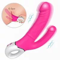 Vibrador Dupla Penetraço Anal e Vaginal Recarregvel