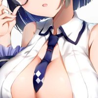 Drawings of Neckties Between Breasts