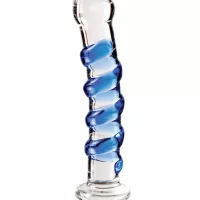 Blue Wizard Glass Dildo