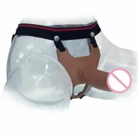 Buy Hollow Huge Strapon Harness For Men Realistic Dildo Pants Enlarger Strap Ons Online