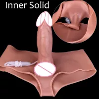 Large Strapon Dildo With Spray Water Function Squirting Anal Plug Pants Sex Game