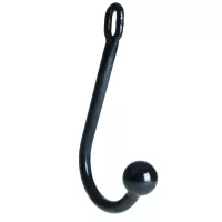 1.75 Heavy Duty Black Single Ball Anal Hook