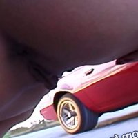 Great Closeup Of This Big Tit Freak Peeing In Public