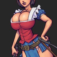 Warlock and boobs: Alice by boobsgames