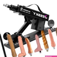 Krachtig Sex Machine Geweer met 7 Dildos