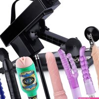 Krachtige Stotende Seks Machine met 8 Dildos