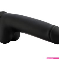 Dildo XL Zwart Opzetstuk 29 cm KlicLok en Zuignap