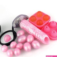 : 7.6 Inflatable Hollow Ovipositor Dildo with 56 Silicone Egg Plugs Fantasy Monster Egg Laying Dildo Inflatable Knot Ovipositor Sex Toy for Women Lesbian Adult Couples Masturbation YC-PWS2163-QDOR : Health Household