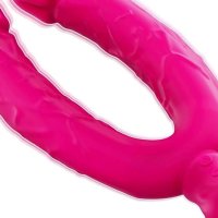 : Double Sided Dildo Vibrating Double-Ended Dildo Dual Penetration Realistic Penis Anal Vibrator with 10 Vibration Modes G-spot Massage Vaginal Stimulation Anus Dilator Romi : Health Household